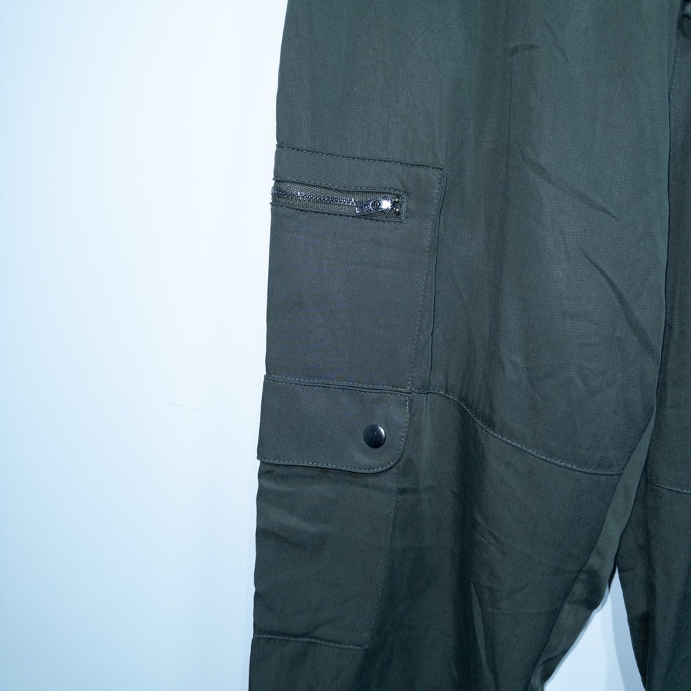 Banana Republic Steel Green Soft Tencel Cargo Joggers Size Medium‎ - Picture 4 of 10